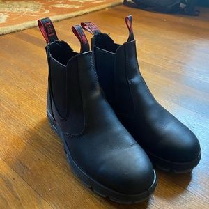 Redback Boots UBBK Easy Escape, 6" Slip-On Black Leather Boots, US 7.5